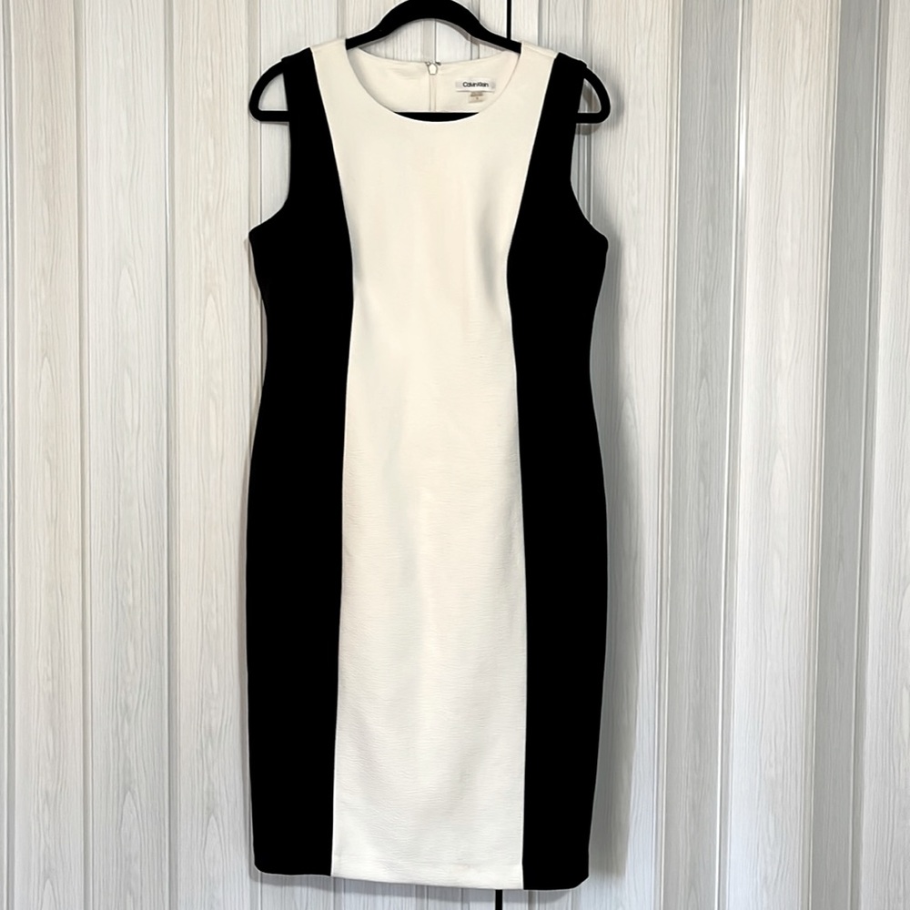 Calvin Klein Black And White Dress Size 12